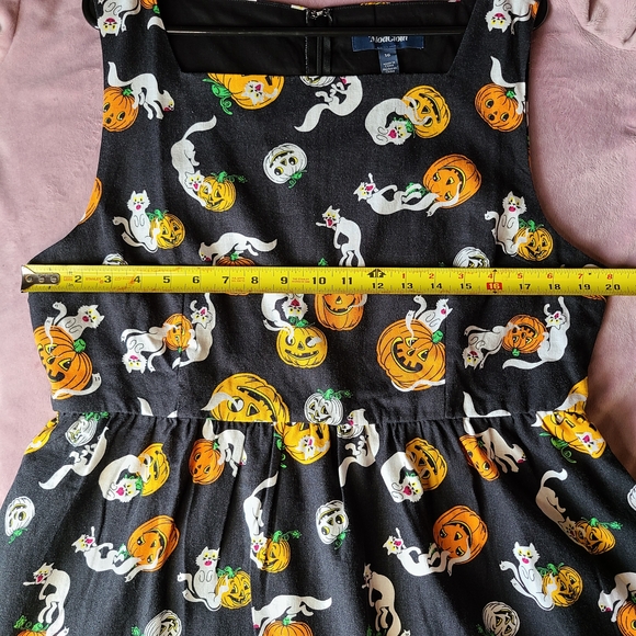 Modcloth Cats And Pumpkins Dress - Picture 7 of 8